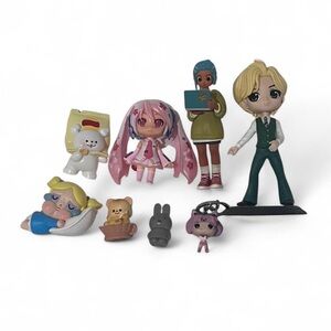 colorful figurine bundle